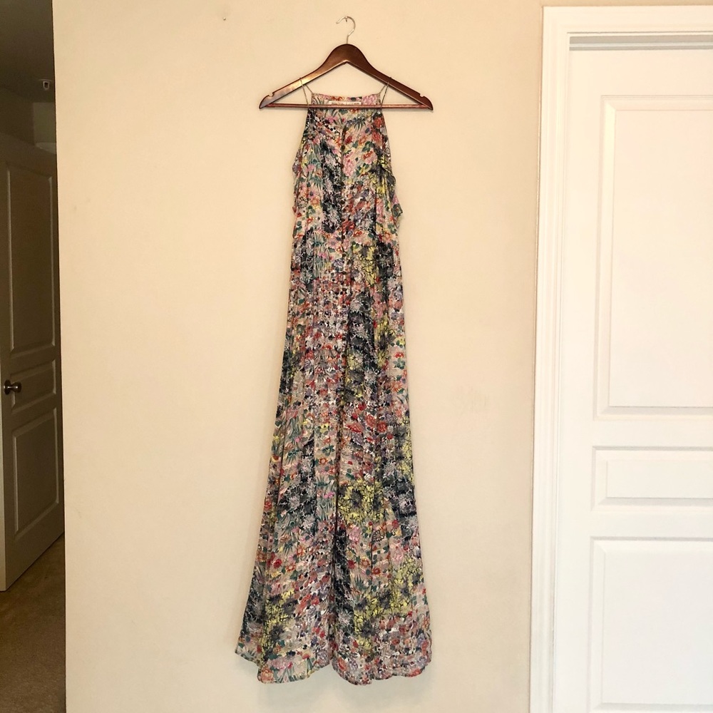 Anthropologie Meadow Rue Floral Maxi Dress